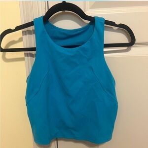 Lululemon Athletica Blue Fitted Tank Crop Top